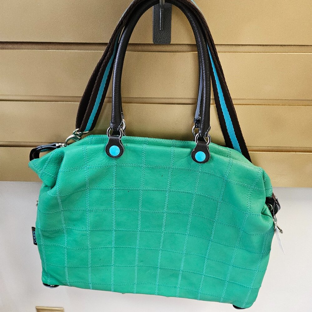 Vintage  Italian Leather GABS  x large purse that can convert to multiple styles